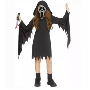 Kids Bling Ghost Face Dress Costume
